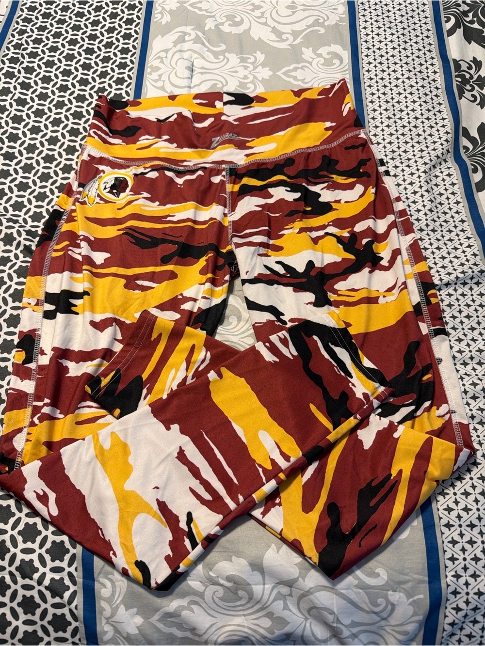 NFL Women’s Maroon, Gold & Black Camo Athletic Shorts